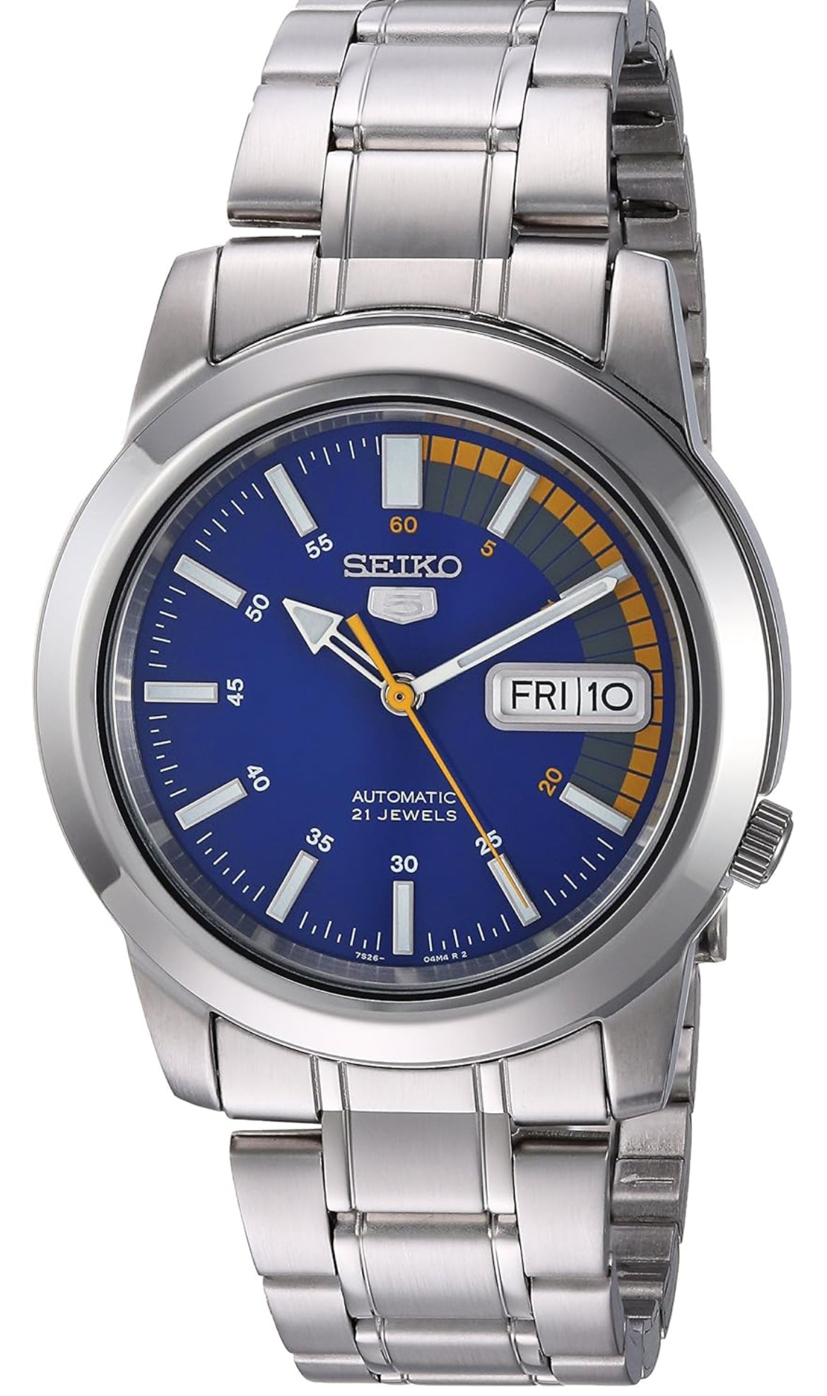 Seiko 5 Mans Edelstaalhorlosie
