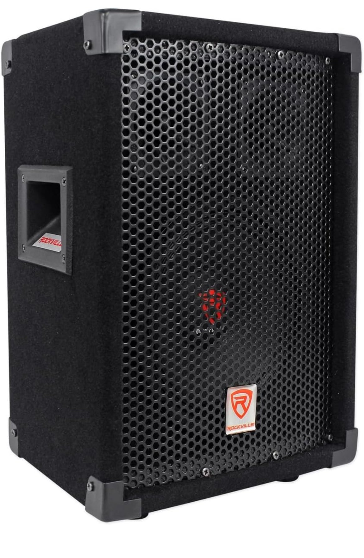 Rockville RSG8 8” 300W 2-Way 8 Ω Passive DJ/Pro PA Speaker, Pole Mountable, Black