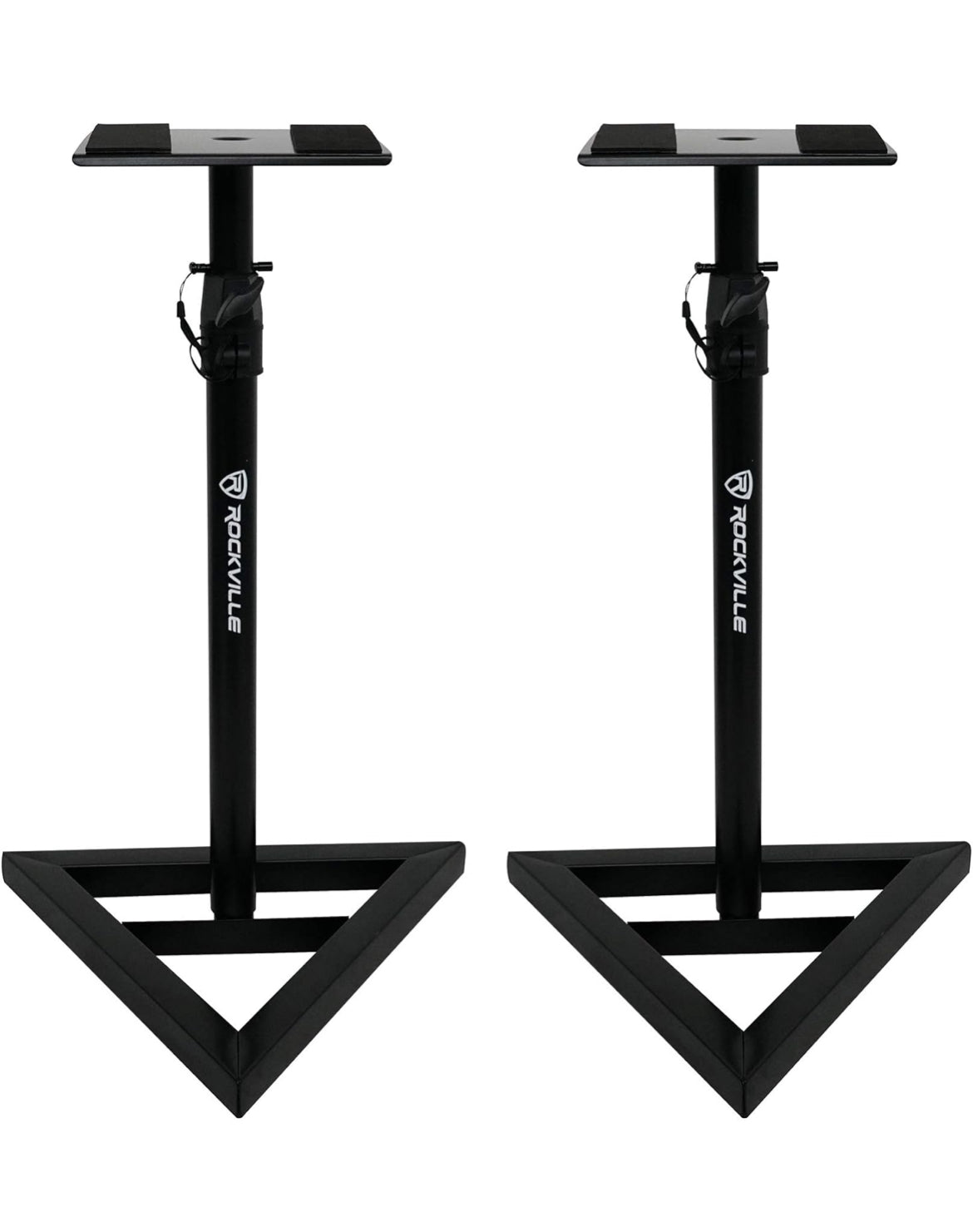 Rockville (2) DPM5C Dual Powered 5.25" 300w Active Studio Monitors+Stands+Pads
