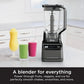 Ninja BR201AMZ Professional Blender 2.0, 1200 Watts, Auto-iQ Program, Total Crushing Blades, 72-oz. Pitcher Dishwasher-Safe Parts -  Dark Grey