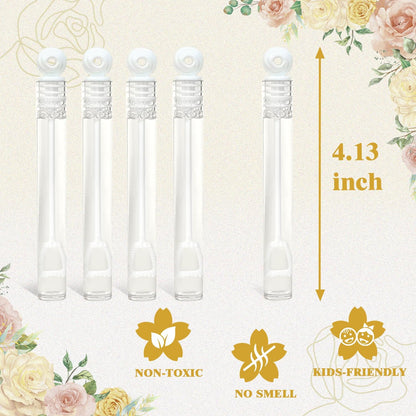 Mini White Bubbles for Kids (42 Count) Wedding Party Favors Gifts