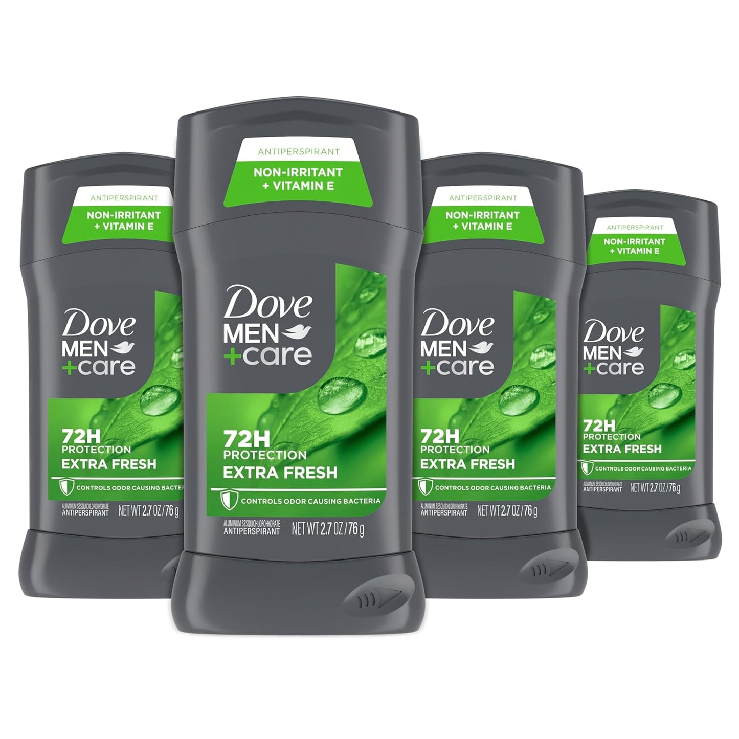 Dove Men Care Antiperspirant Deodorant Stick Extra Fresh 72-hour Sweat & Odor Protection  Long-lasting Citrus scent (4PK)