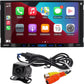 Double DIN 7" Apple CarPlay Android Auto Touchscreen Car Stereo Radio Bluetooth Hands Free Calling & Music Streaming Backup Camera Included