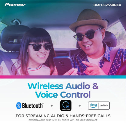 Pioneer DMH-C2550NEX 6.8" Capacitive Touchscreen Modular Chassis Car Stereo
Digital Multimedia Receiver, Wired CarPlay & Android Auto, Amazon Alexa, Bluetooth, Backup Cam, Short Chassis, Hi-Volt RCA