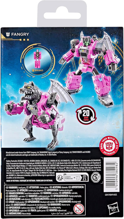 Transformers Age of the Primes Fangry, Deluxe Class 5.25-inch Converting Action Figure, Robot Toys (Ages 8+)