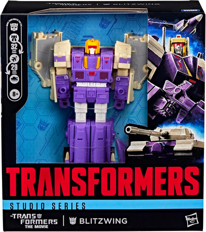 Transformers Studio Series  7-inch The The Movie Blitzwing, Collectible 3-in-1 Converting Leader Class Action Figure (8+)
