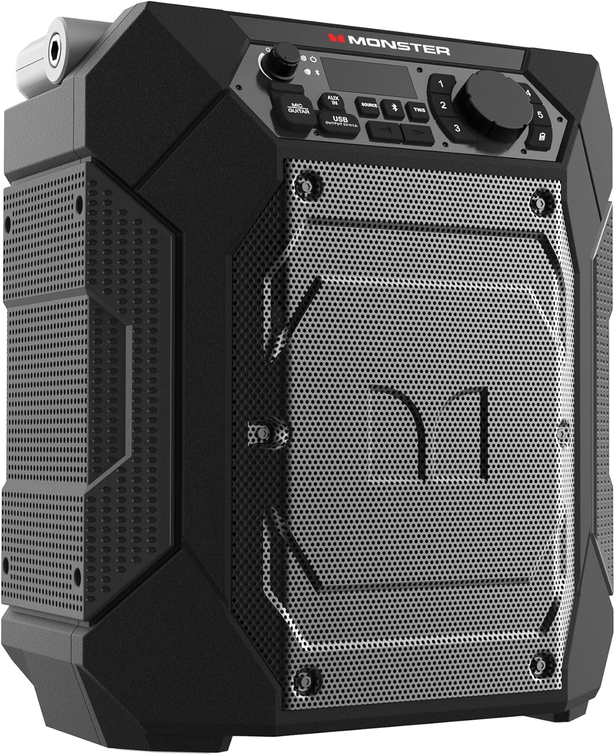 Monster Rocker 270 Sport | Portable Indoor/Outdoor Wireless Speaker, 60 Watts, Up to 24 Hours Playtime, IPX4 Water Resistant, Connect to Another TWS Speaker