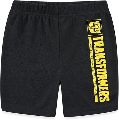 Transformers Boys Short Sleeve T-Shirt and Mesh Short Set for Big Kids