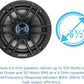 JS62 High Performance 2-Way 6.5 inch Car Audio Speakers 200 Watt Peak Power - PAIR