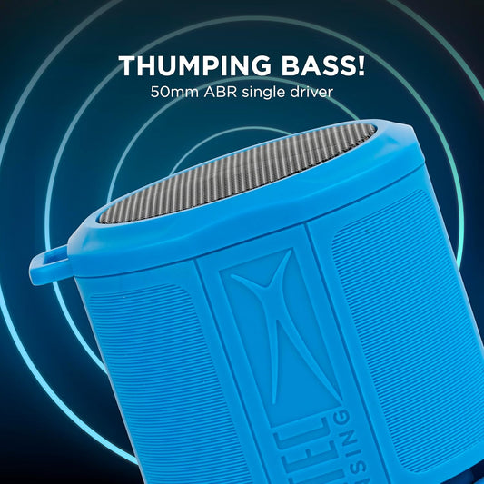 Altec Lansing HydraMicro - Waterdigte Bluetooth-luidspreker, Liggewig en Draagbare Luidspreker vir Reis en Buiteluggebruik, Royal Blue