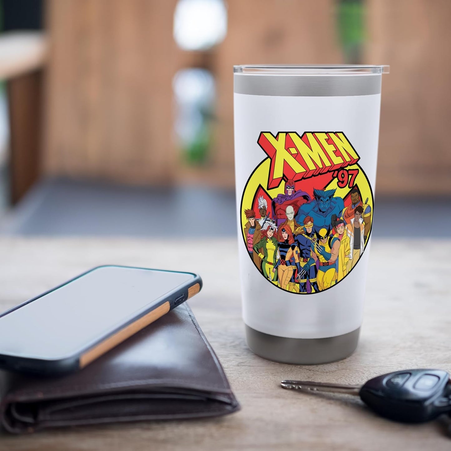 Marvel Studios X-Men '97 Animated Series Team and Title Logo Stainless Steel Insulated Tumbler