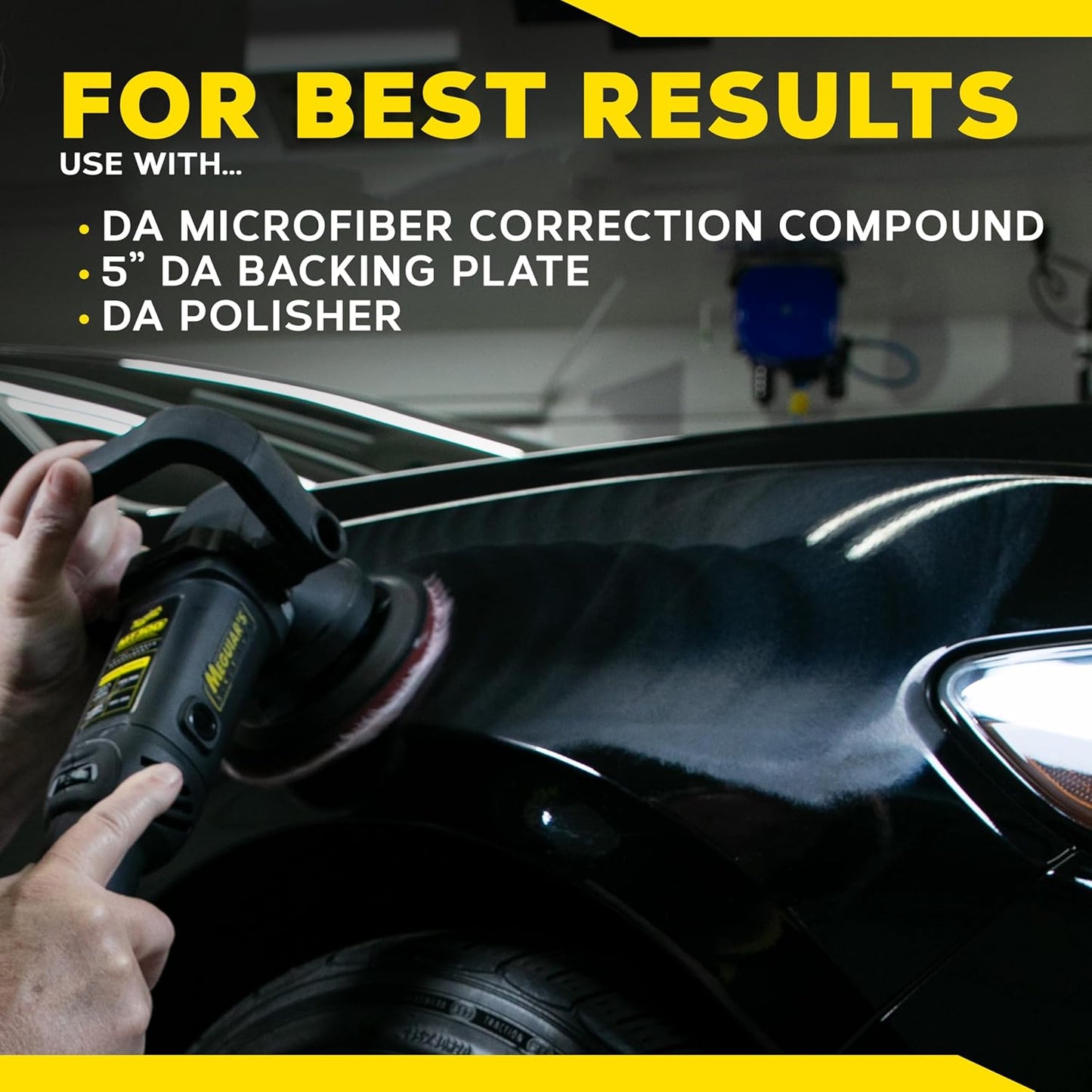 Meguiar's DA 5” Mikrovesel Sny Skyfblokkies Versoenbaar met 'n DA Polisher vir Motor Detailering - 2 Pak