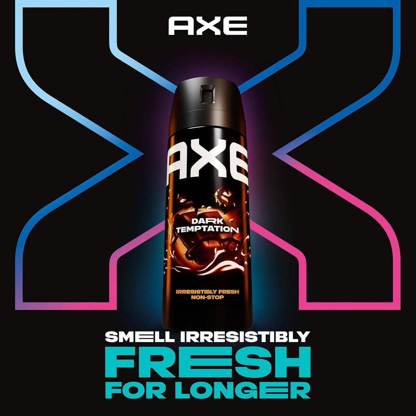 AXE Body Spray Deodorant Dark Temptation for Long Lasting Odor Protection Deodorant for Men Formulated Without Aluminum - 4.0 oz (Pack of 2)
