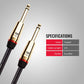 Monster Prolink Rock Instrument Cable. 6 ft Straight to Straight Monster Guitar Cable. For Electric Guitar Cable. 95% Copper Braided Shielded Guitar Cable
