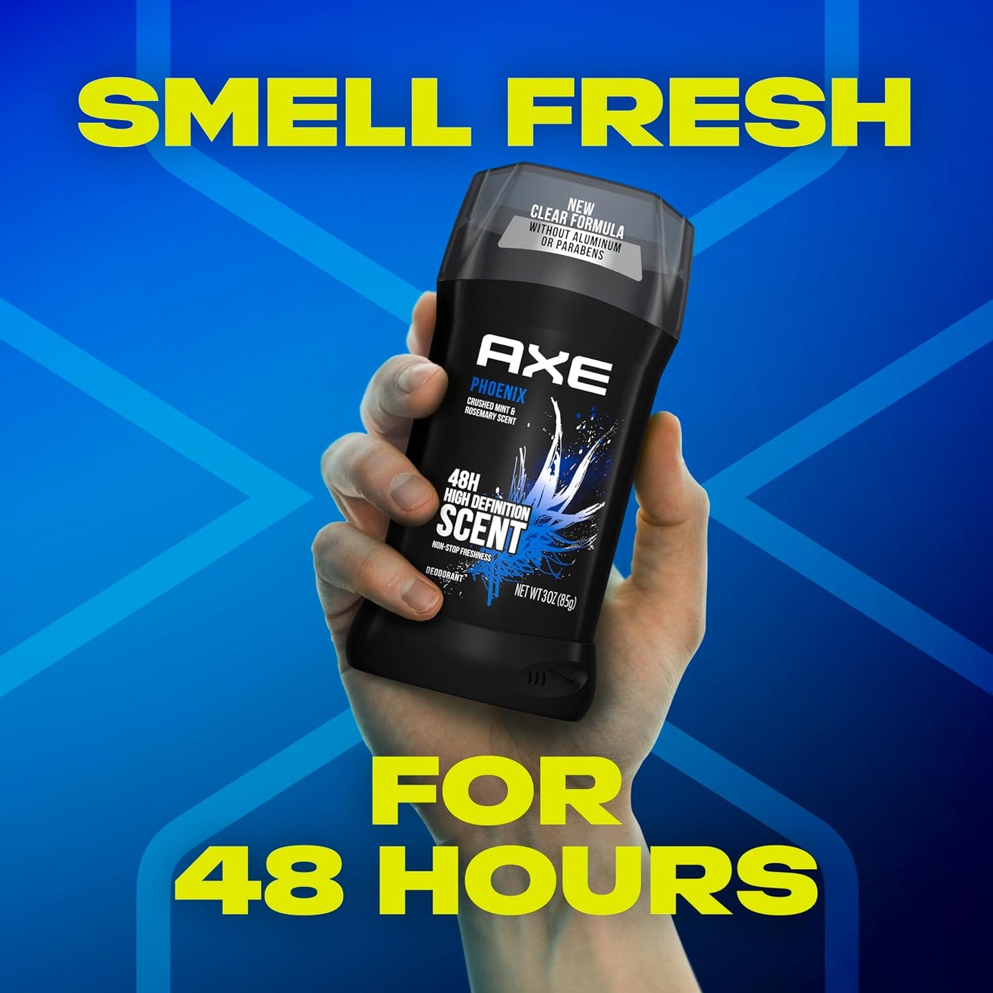 AXE Dual Action Deodorant Stick For Long Lasting Odor Protection, Phoenix Crushed Mint & Rosemary Scent - 3oz (Pack of 2)