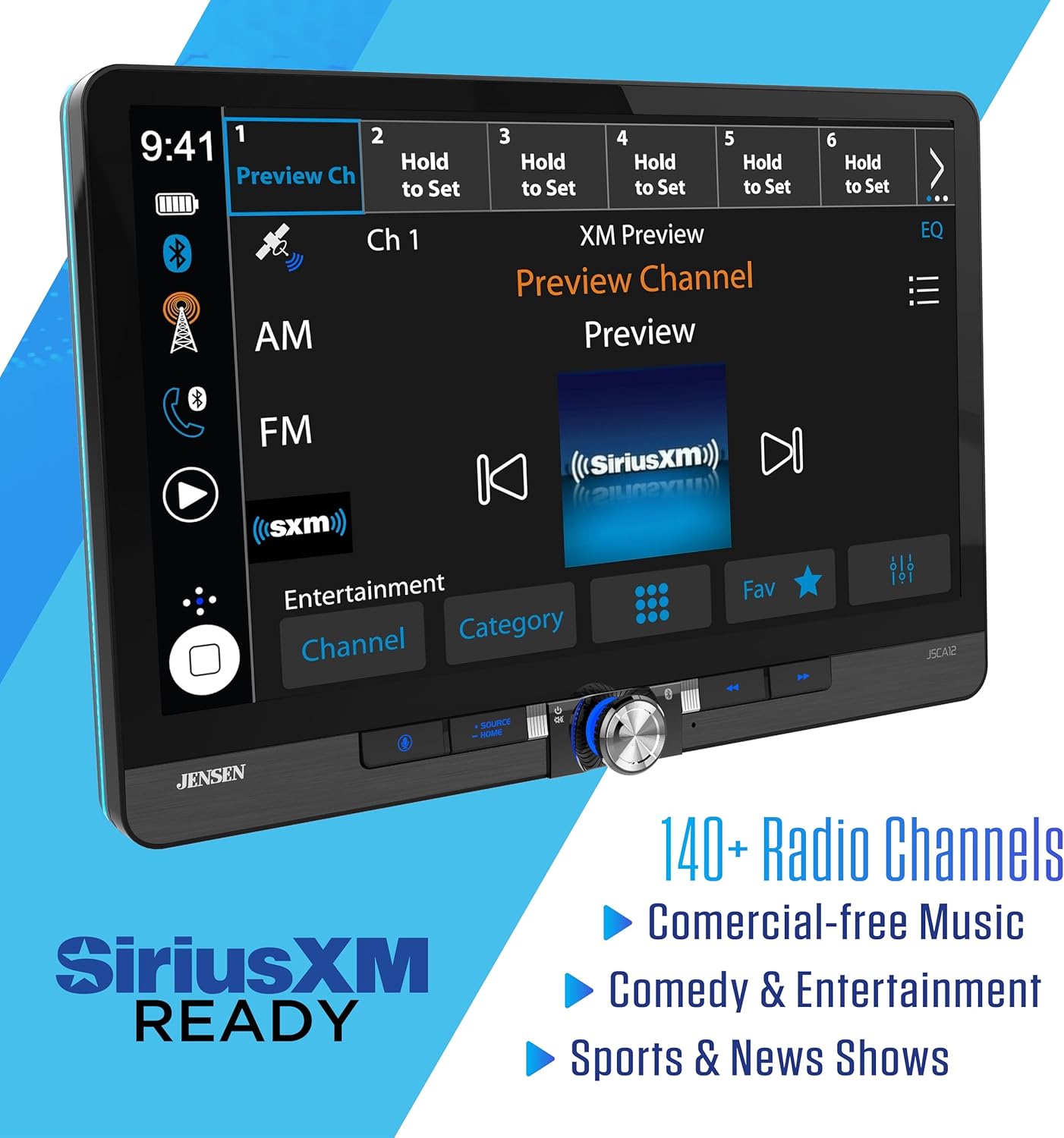 Single / Double DIN 11.6" Apple CarPlay Android Auto Wired or Wireless Car Stereo SiriusXM Ready Bluetooth | Front & Rear Camera Inputs