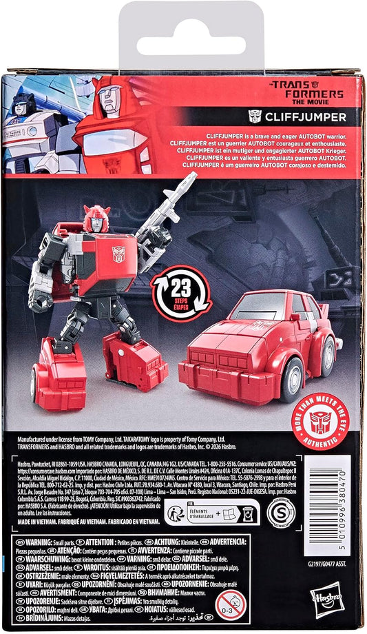Transformers Studio Series Cliffjumper, The The Movie Deluxe Class 4-Inch Converting Action Figure, Robot Toys (8+)