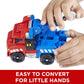 Transformers Playskool Heroes Rescue Bots Optimus Prime, 4.5-Inch Action Figure, Kids Converting Robot Toy, Ages 3+