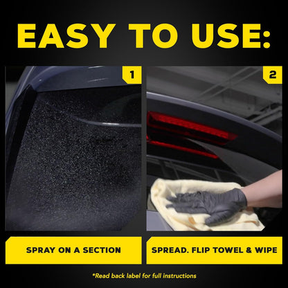 Meguiar's Ultimate Glass Cleaner & Water Repellent - Premium Glas- en Vensterskoonmaker Reënweerder wat Sigbaarheid in Reën Verbeter - (16oz)