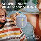 Ultimate Ears WONDERBOOM 4 Outdoor Speakers Bluetooth Waterproof with Big Bass & 360-Degree Sound, Dustproof Floating Wireless Speaker, 131ft Range - Gray