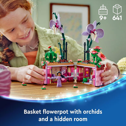 LEGO Disney Encanto Isabela’s Flowerpot, Buildable Orchid Flower Toy for Kids w/ Disney Encanto Mini-Doll, Toy for Play and Display