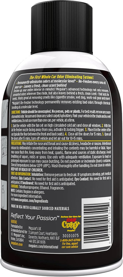 Meguiar's Heelmotor Lugverfrisser Swart Chroom Geur - 2oz