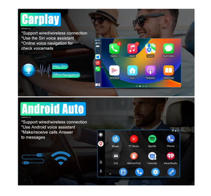 Car Stereo Replacement Support Carplay Android Auto Built in Bluetooth WiFi - for Jeep Wrangler JK 2007-2018 Dodge RAM 1500 2500 3500 2009-2012