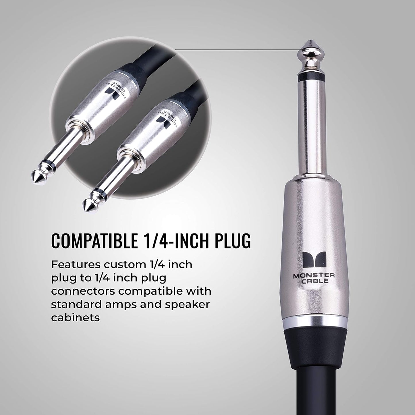 Monster Prolink Performer 600 Speaker Cable: 6 ft, Straight 1/4 Plugs