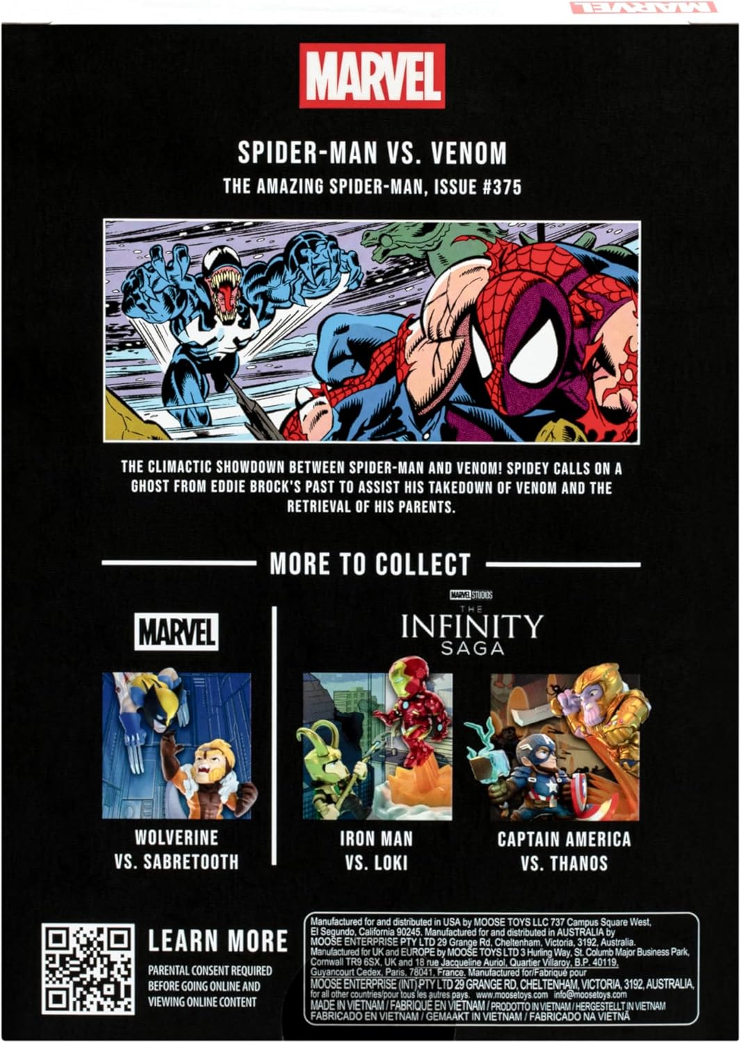 FANDROP Spider-Man VS. Venom, Displayable Diorama, Artifacts & Scene Marker - Elite Display to Enhance Any Spider-Man Collection