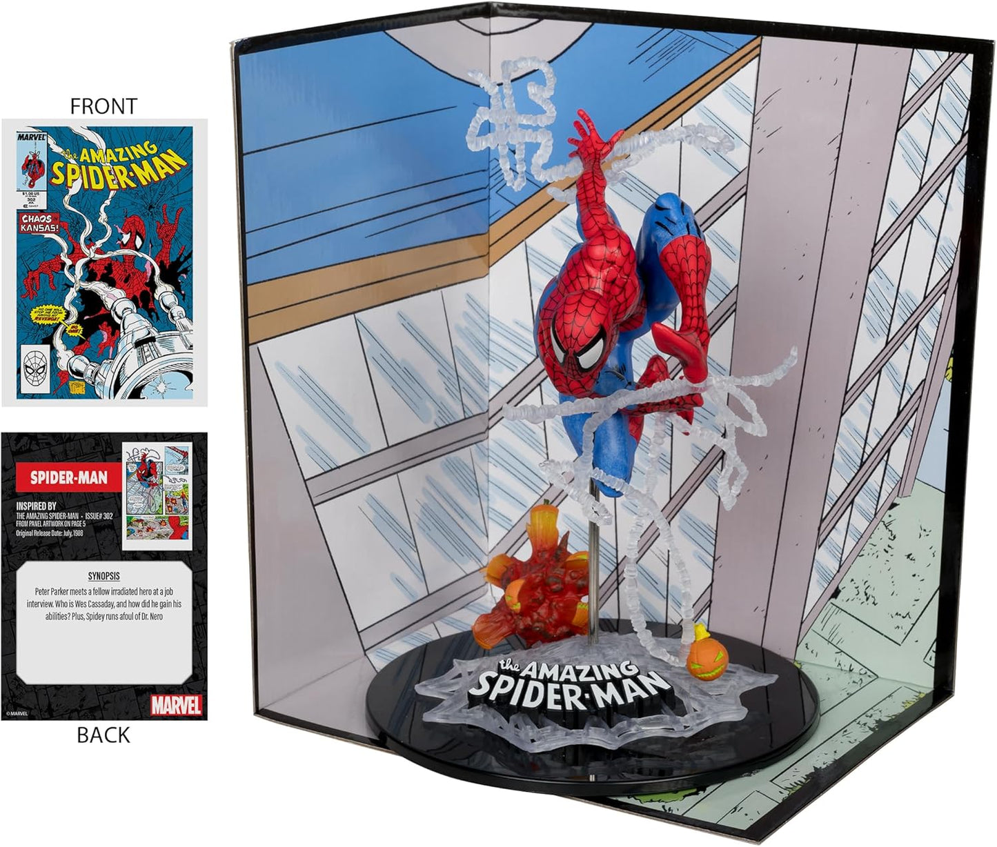 McFarlane Toys - Marvel Spider-Man Scale Collectible with Scene (The Amazing Spider-Man )