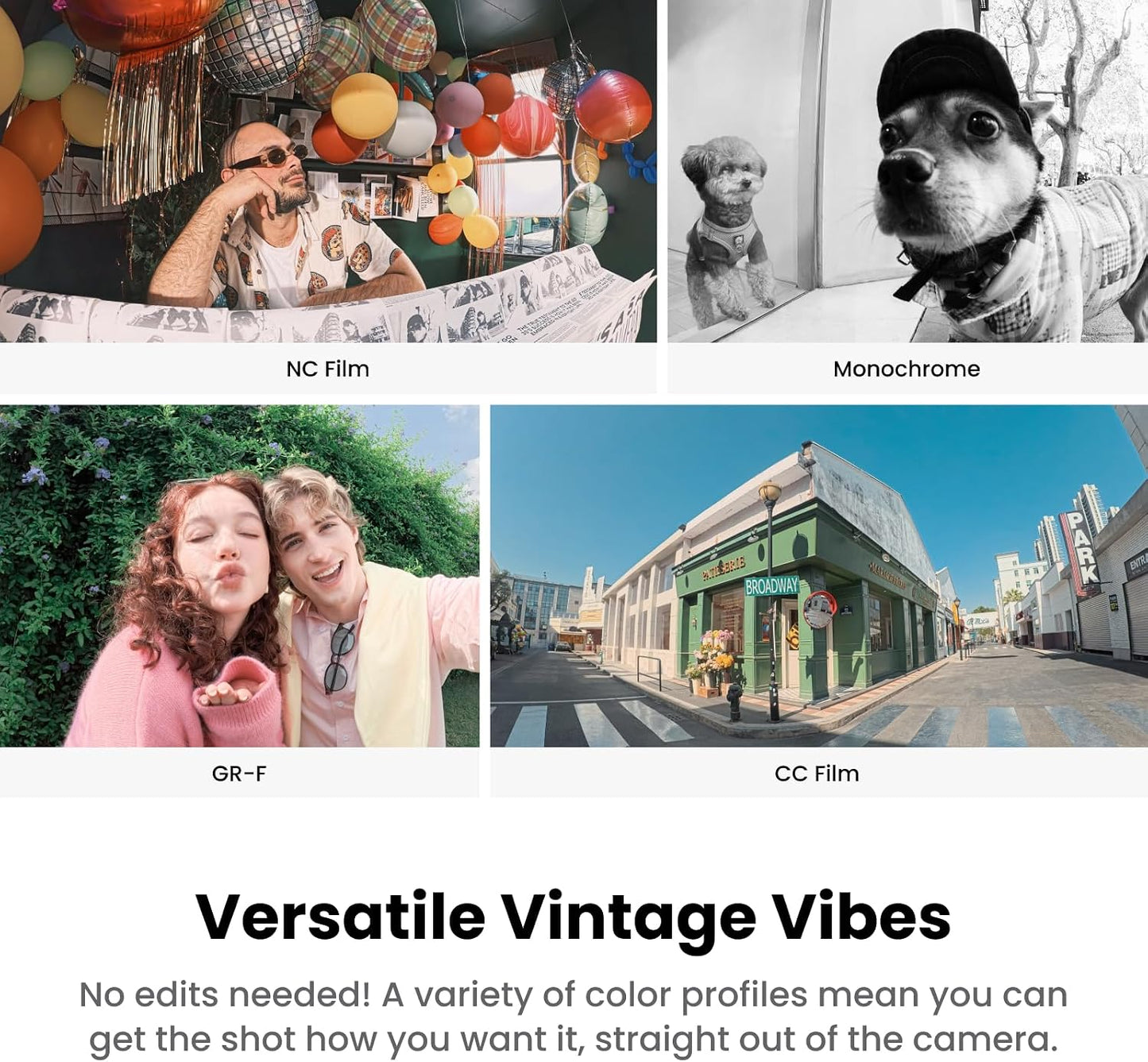 Insta360 GO 3S Retro Bundle Special Edition 64GB Red - Small 4K Vlogging Camera, Hands-Free POV Cam, Retro Filters, 4K30fps, Extra Bttery, Lightweight Wearable Vlog Camera for Street & Daily Shots