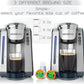 Mixpresso Single Serve Coffee Brewer K-Cup Pods Compatible & Ground coffee, Single Serve K-Cup Coffee Maker With 4 Brew Sizes 45oz, Quick Brewing with Auto Shut-Off, Rapid Brew Technology