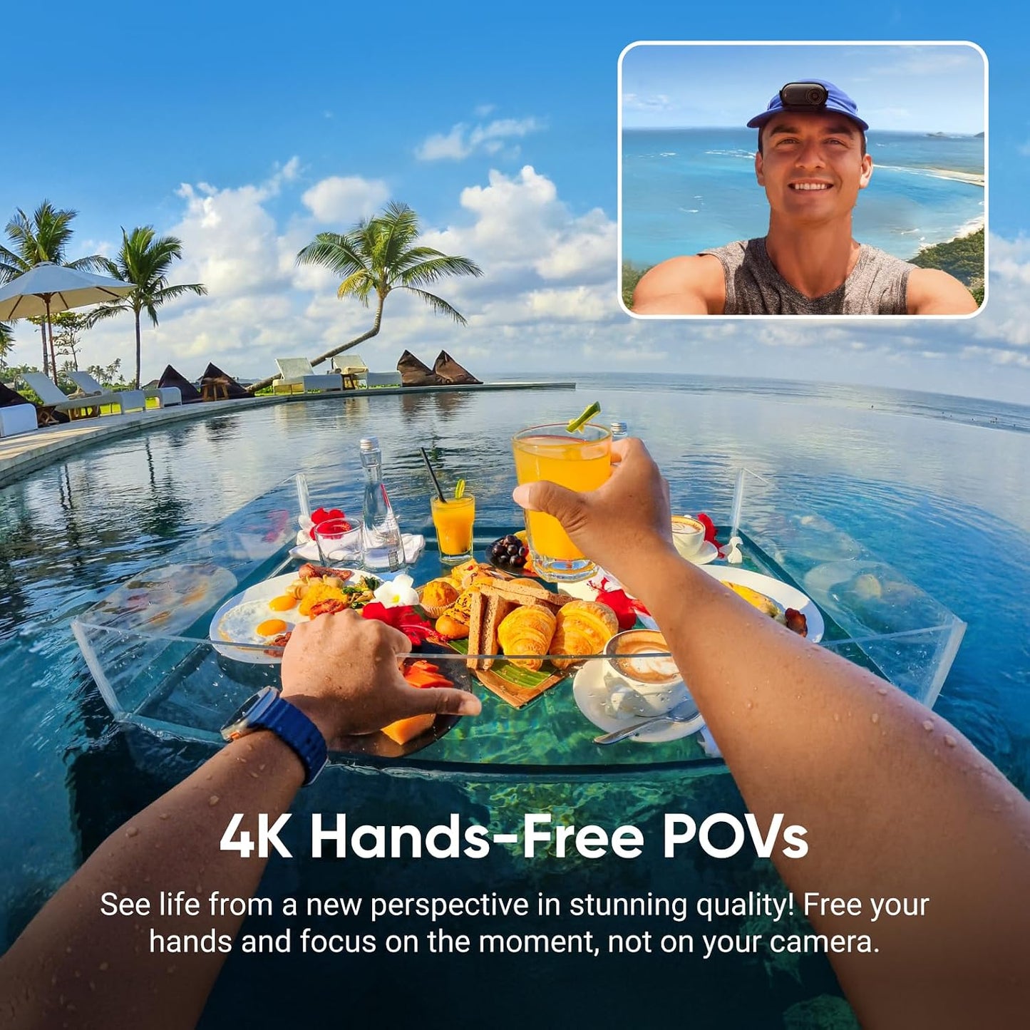Insta360 GO 3S - 64 GB Black 4K Tiny Portable Vlogging Camera, Hands-Free POVs, Mount Anywhere, 140 Min Battery Life, 10m Waterproof, Pet POV