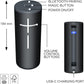 Ultimate Ears Boom 4 Portable Waterproof Bluetooth Speaker with 360-Degree Immersive Sound, Outdoor Floating Speaker, 15-Hour Battery, 147ft Range - Black
