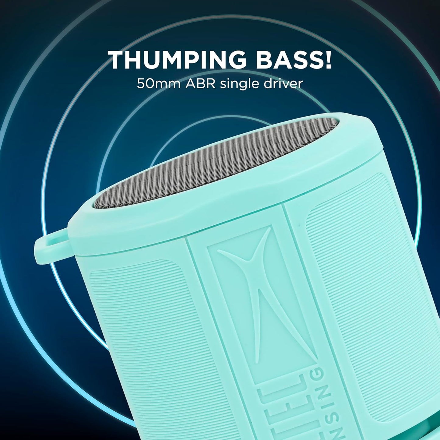 Altec Lansing HydraMicro - Waterdigte Bluetooth-luidspreker, Liggewig en Draagbare Luidspreker vir Reis en Buiteluggebruik, Munt