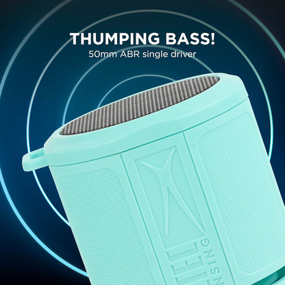 Altec Lansing HydraMicro - Waterdigte Bluetooth-luidspreker, Liggewig en Draagbare Luidspreker vir Reis en Buiteluggebruik, Munt