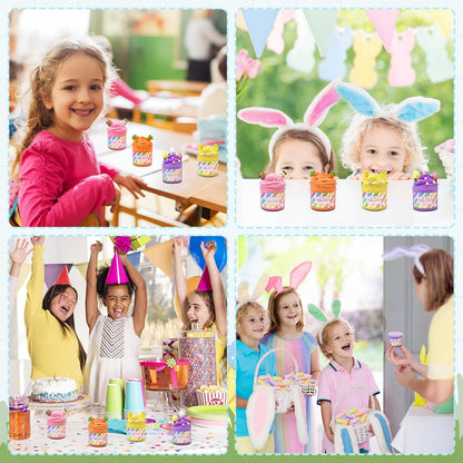 Bulk Easter Slime Party Favors 8 PCS, Easter Basket Stuffers for Kids 8-12