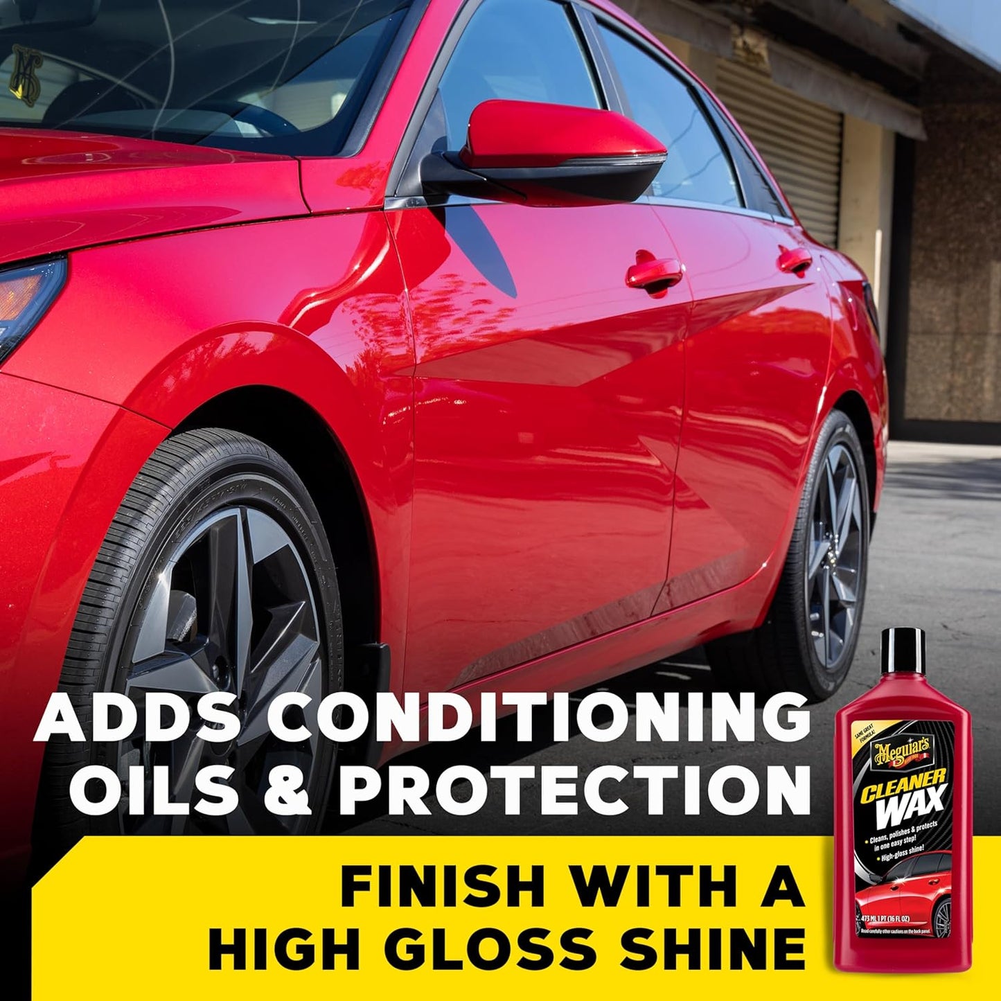 Meguiar's Skoonmaker Vloeibare Motorwas, Maak Skoon, Poleer en Beskerm Maklik om te Gebruik Langdurige Glans - (473 ml)