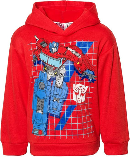 Transformers Boys' 2-Piece Fleece Hoodie and Joggers Set Toddler to Big Kid