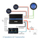 JA-Series JA4CH High Performance Class-D Bridgeable 4-Channel Car Audio Amplifier 1,000 Watts Peak Power Bridgeable Efficient Compact Design