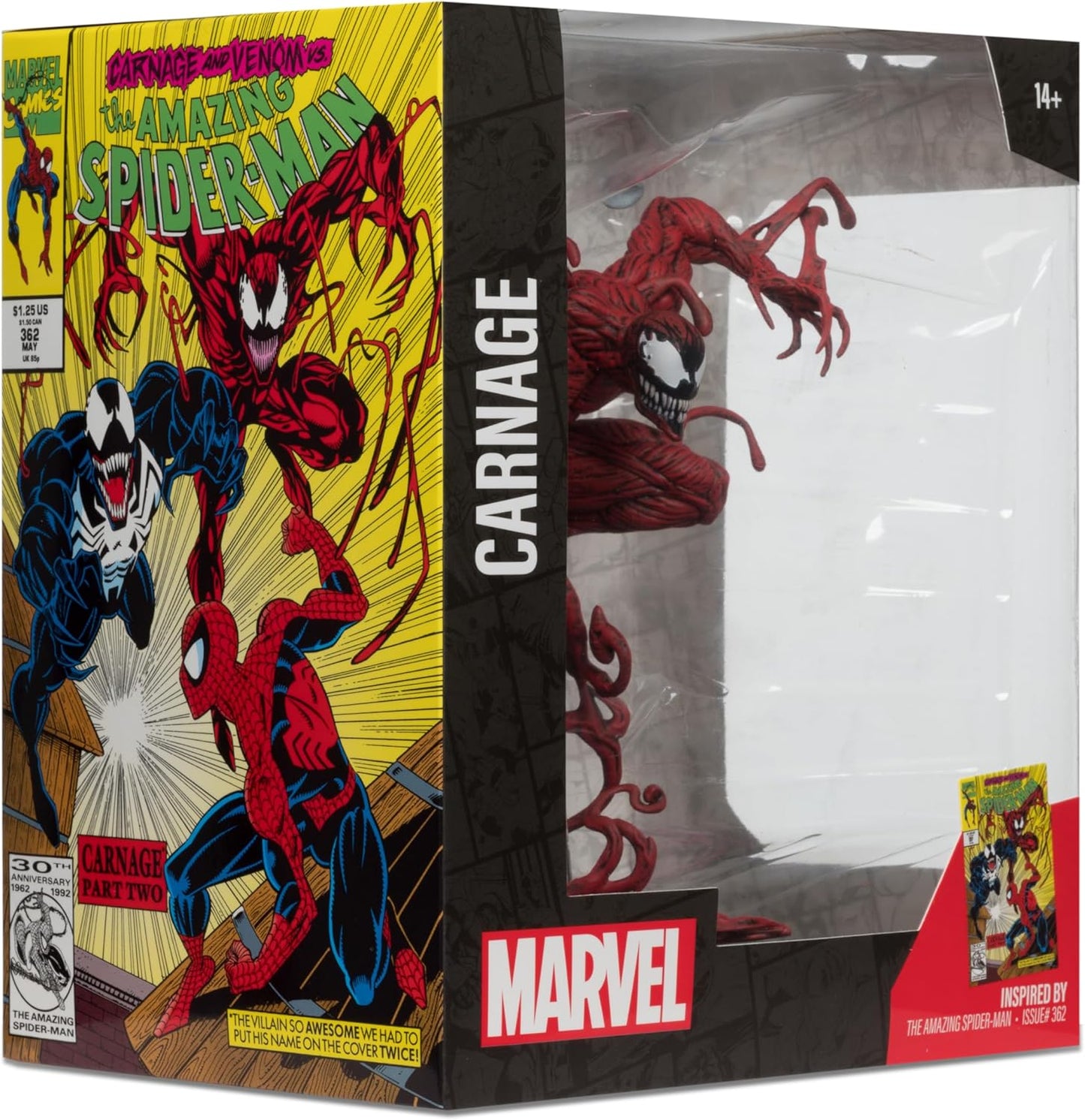 McFarlane Toys Marvel Carnage Scale Collectible w/ Scene (The Amazing Spider-Man )