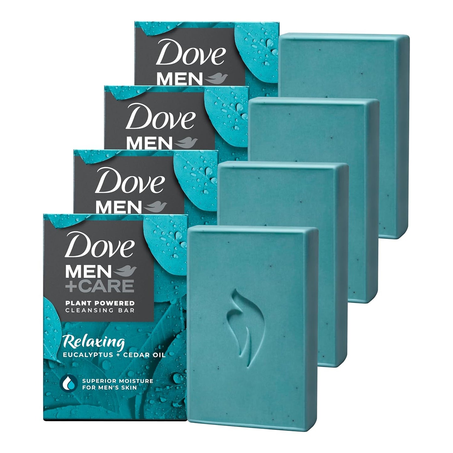 DOVE MEN Plant-Based with Eucalyptus and Moisture 5oz  (pack of 4)