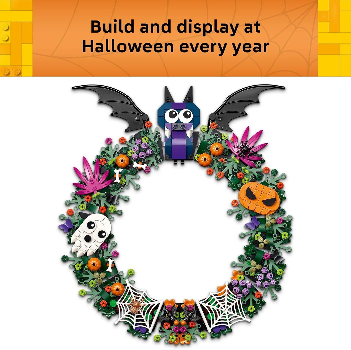 LEGO Halloween Wreath | Building Toys for Boys & Girls, Ages 12+, Halloween