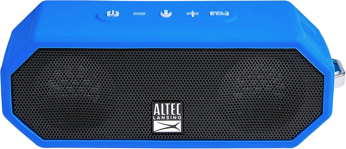 Altec Lansing LifeJacket H2O 4 - Waterdigte Bluetooth-luidspreker, Duursame en Draagbare Luidspreker met Stemassistent, 10 Uur Batterylewe en 30 Meter Reikwydte, Koninklike Blou