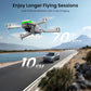 Drone w/ EIS 4K Camera, GPS Drone 5.0" Screen on Controller, 10KM Long Range, AI Track & Orbit Mode - Lightweight (Foldable)