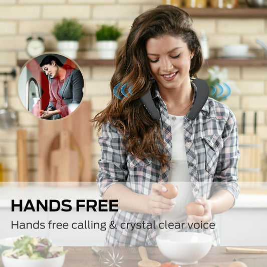Monster Boomerang Nekband Bluetooth-luidspreker, Nekdraadlose Drabare Luidspreker met 12H Speeltyd, Ware 3D Stereoklank, Drabare Klanktoestel, IPX7 Waterdig, vir Huis Sport Buitelug