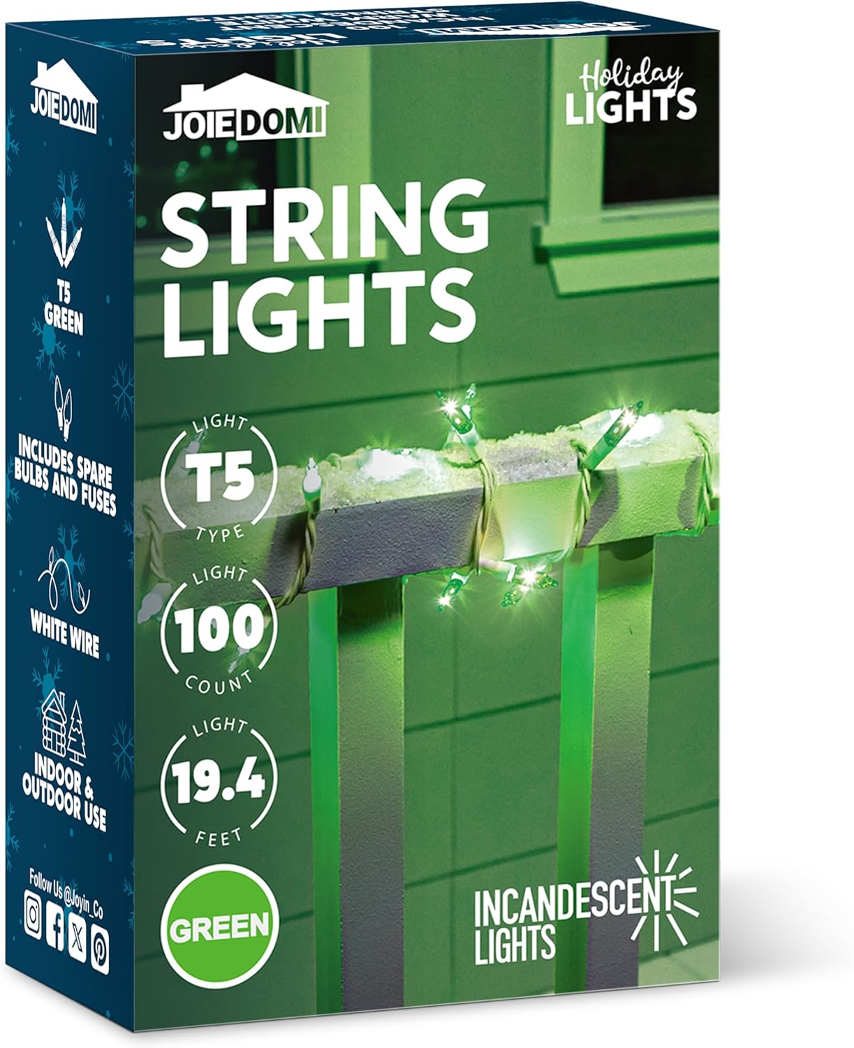Kersfees Snoerliggies Binnenshuis 100ST Mini Groen Liggie 6.5M Beligtingsdekor - Wit Draad
