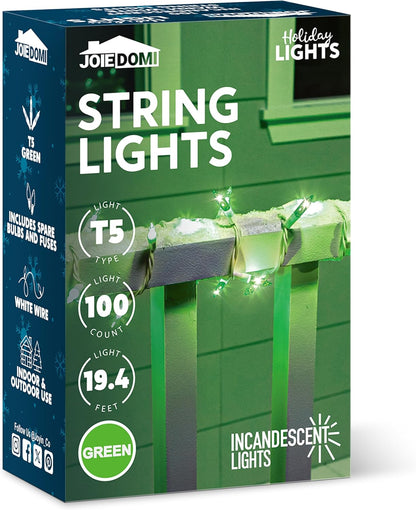 Kersfees Snoerliggies Binnenshuis 100ST Mini Groen Liggie 6.5M Beligtingsdekor - Wit Draad