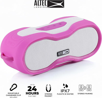 Altec Lansing BoomJacket XL Draadlose Bluetooth-luidspreker, Magnetiese Waterdigte Luidspreker, IPX7 Buite Luidspreker met 24H Speeltyd, Draagbare Luidspreker met Karabiner, Monteerbaar, Vinnige Laai