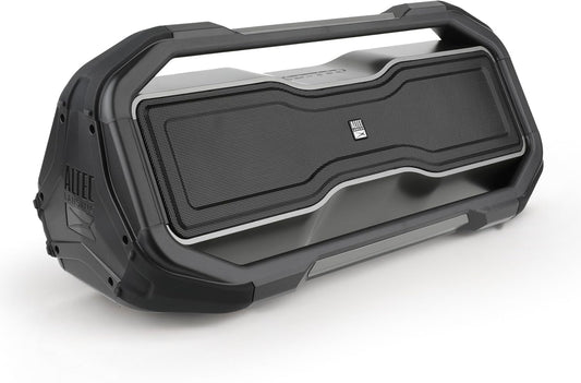 Altec Lansing ROCKBOX XL Draadlose Bluetooth-luidspreker, Draagbare Waterdigte Luidspreker met 20 Uur Speeltyd en 5 Verligte LED-ligmodusse, Drywende Draadlose vir Binne en Buite